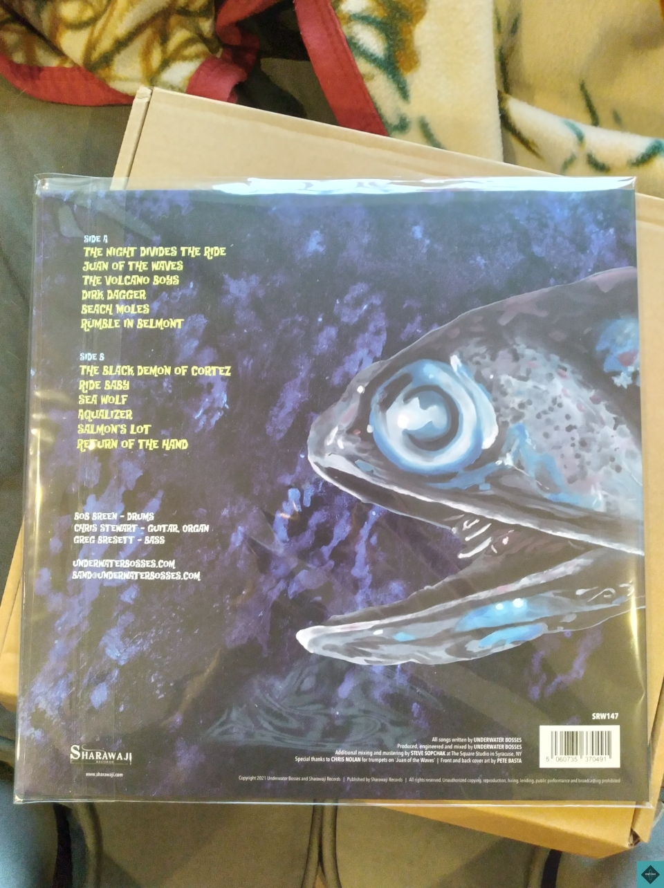 NOW SHIPPING FROM THE USA: The Night Divides the Ride is the second full length album by Underwater Bosses. Recorded in 2020/21 in Syracuse, NY, featuring 12 tracks of high energy instrumental surf. Join the Bosses as they take you along on their journey of the never ending ride. Vinyl, CD and digital download available now. Add it to your collection today - https://underwaterbosses.bandcamp.com/album/the-night-divides-the-ride#underwaterbosses  #sharawajirecords #independentrecordlabel #vinyl #surfvinyl #surfmusic #horrorsurf #instrumental #monstromental #surfrock #syracuse #fender #fenderstratocaster #stratocaster  #surf #instro #reverb #twang