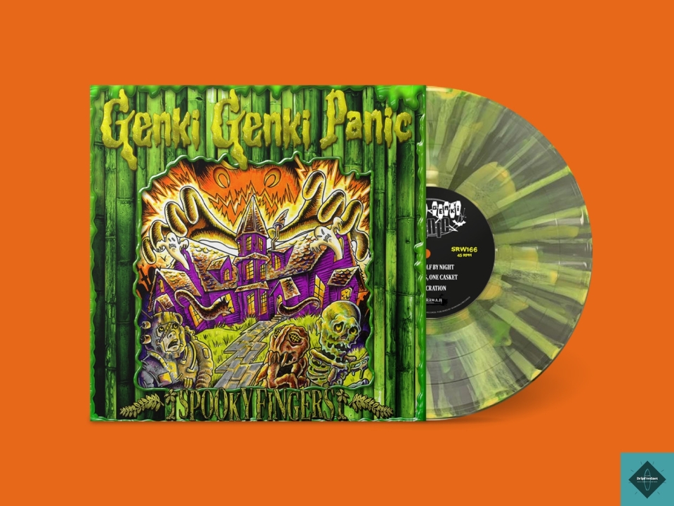 SHIPPING 13th OCTOBER 2022SRW166 Genki Genki Panic - Spooky Fingers (Translucent Crystal Slime Green 10&quot; Vinyl EP)There are two colour variants of this legendary release available on premium vinyl for the first time. Message us if you want to buy the bundle. Recorded at Sloan Zone Studios in Feb 2016. Remastered in 2021 by Mind2Mass Studios. Updated artwork by Rotten YellowBuy it now - https://genkigenkipanic.bandcamp.com/album/spooky-fingers-2021-remaster#genkigenkipanic #sharawajirecords #surf #surfmusic #instro #horrorsurf #darksurf #Chattanooga #horror #horrorpunk #spooky #surfrock #rock #reverb #twang