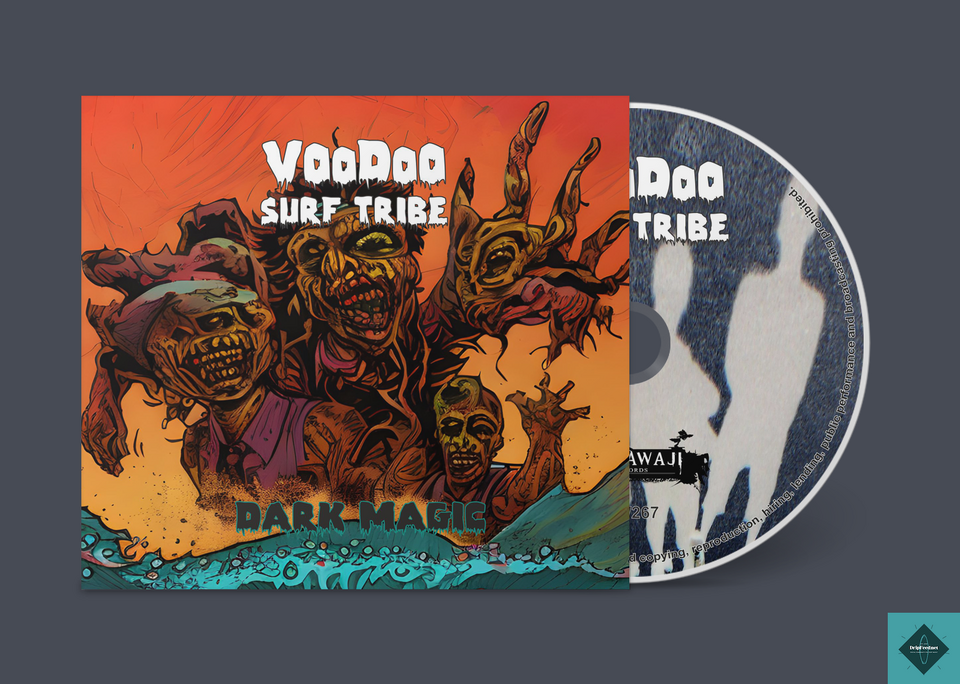 SRW267 Voodoo Surf Tribe - Dark Magic (Digifile CD) Sleazy twangy saxy surf from the dark side of the reverb tank.  Pulling together all the E.P.'s on one album, Dark Magic marks the first phase of the Tribe's output.BUY IT NOW: https://voodoosurftribe.bandcamp.com/album/dark-magic#voodoosurftribe #sharawajirecords #exotica #sleaze #sax #instrumental #UK #surf #instro #reverb #twang
