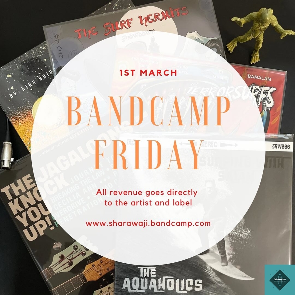 Today is Bandcamp Friday, a day in which our favourite platform waives their share of revenue and it all goes directly to the artist and label. Today is a great day to take advantage of new shipping options from the UK to Europe. Get all your favourites at http://Sharawaji.bandcamp.com #sharawajirecords #surfmusic #surfvinyl #fenderjaguar #fenderjazzmaster #mosrite #ekoguitars  #surfguitar #surfguitar101 #dripfeed #surfrock #surfpunk #spaghettiwestern #eleki #surf #instro #reverb #twang