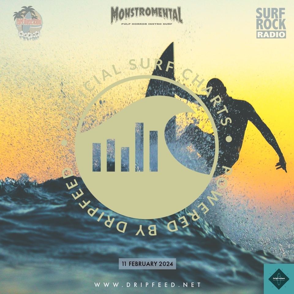 Official Surf Charts: 11th February 2024<br /><br />Every week, the Official Surf Charts are syndicated to reporting stations from DripFeed.net - the network for surf music.  <br /><br />This is the #officialsurfcharts for week ending 11th February 2024<br /><br />https://dripfeed.net/official-surf-charts/official-surf-charts-11th-february-2024.html <br /><br />#officialsurfcharts #surfrockradio #surfmusicradio #monstromental #dripfeedradio #sharawajirecords #surfmusic #surfpunk #surfrock #instro #reverb #twang  #surfbands #surfband #surfguitar #surfguitar101