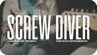 SCREW DIVER | Surf Rock Instrumental Music Video #28 (AKAI MPK Mini / Squier Jazzmaster)